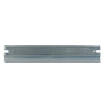 RS PRO Steel Unperforated DIN Rail, Top Hat Compatible, 262mm x 35mm