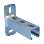 nVent CADDY Steel Slotted DIN Rail, A Compatible, 600mm x 45mm x 125mm