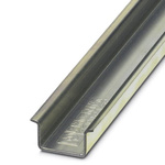 Phoenix Contact Steel Unperforated DIN Rail, Top Hat Compatible, 2m x 35mm x 15mm