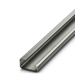 Phoenix Contact Galvanised Steel Unperforated DIN Rail, G Compatible, 2m x 32mm x 15mm