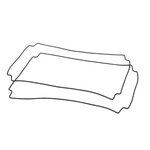 Hammond Silicone Gasket for Use with 1554 & 1555 V, & V2 Enclosures