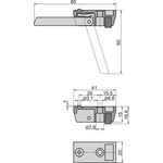 nVent SCHROFF Aluminium Foot Connection Case for Use with 19 inch Subracks