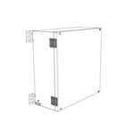 Rose Stainless Steel Hinge for Use with Stainless Steel Enclosuresenclosure, 40 x 40 x 9mm