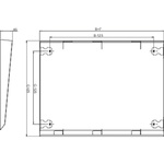 Schneider Electric NSY Series Enclosure Canopy, 1.2m W, 85mm H For Use With Enclosure