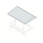 ABB SR/SRN Series Steel Cover for Use with Enclosure, 500 x 200 x 55mm