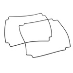 Hammond Silicone Gasket for Use with 1554 & 1555 R, R2 & S2 Enclosures, S