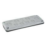 Schneider Electric RAL 7035 Gland Plate, 85mm H, 215mm W for Use with Cable Management Accessory