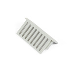 Hammond 1597DIN Series PC Cover, 16mm H, 10.2mm W, 35mm L for Use with 1597DIN2GY, 1597DIN4GY