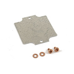 Hammond Steel Mounting Plate, 2.97in W, 80.518mm L for Use with 1590ZGRP081 enclosure