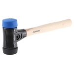 Wiha Tools Blue: Elastomer; Black: Rubber Mallet 1.1kg With Replaceable Face