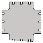 Legrand Steel Mounting Plate, 2mm H, 272mm W, 272mm L for Use with Atlantic Enclosure
