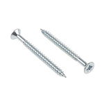 Pozidriv Countersunk Steel Wood Screw Bright Zinc Plated, No. 12 Thread, 2.1/2in Length