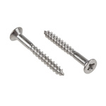 Pozidriv Countersunk Stainless Steel Wood Screw, A2 304, 3mm Thread, 25mm Length