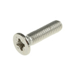 RS PRO, M3 Countersunk Head, 12mm Stainless Steel Pozidriv A4 316