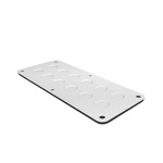 Rittal SZ Series RAL 7035 Steel Gland Plate, 220mm W, 90mm L for Use with Enclosure Type Kx