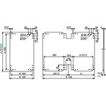 Schneider Electric NSYP Series Mounting Plate, 1390mm H, 375mm W for Use with Thalassa PLA
