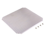 Fibox Galvanised Steel Perforated Mounting Plate, 350mm W for Use with ARCA Series