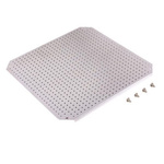 Fibox Galvanised Steel Perforated Mounting Plate, 450mm W for Use with ARCA Series