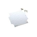 Hammond Steel Mounting Plate, 90mm W, 90mm L for Use with 1554 & 1555 E, E2 & EE2 Enclosures, EE