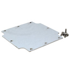 Hammond Steel Mounting Plate, 105mm W, 105mm L for Use with 1554 & 1555 L & L2 Enclosures