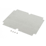 Hammond Steel Mounting Plate, 240mm W, 300mm L for Use with 1554 & 1555 X Enclosures