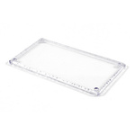 Hammond Polycarbonate Lid, 3.2in W, 149.86mm L for Use with 1591D enclosures