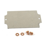 Hammond Steel Mounting Plate, 2.94in W, 109.728mm L for Use with 1590ZGRP082 enclosure