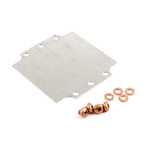 Hammond Steel Mounting Plate, 4.78in W, 119.888mm L for Use with 1590ZGRP121 enclosure