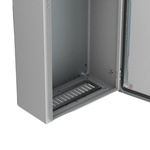 nVent HOFFMAN AF Series RAL 7035 Mild Steel Ventilated Gland Plate, 342mm W, 128mm L for Use with Enclosures
