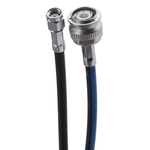 Huber & Suhner Black Male RP-SMA to Male TNC Coaxial Cable