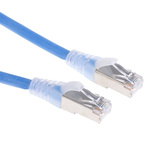 RS PRO Blue PVC Cat5e Cable U/UTP, 2m Male RJ45/Male RJ45