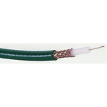 Bedea Green Unterminated to Unterminated Coaxial Cable, 75 Ω 6mm OD 100m