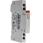 ABB Auxiliary Contact, 2 Contact, 1NC + 1NO, DIN Rail Mount