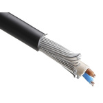 RS PRO 2 Core Armoured Cable With Polyvinyl Chloride PVC Sheath , SWA Galvanised Steel Wire