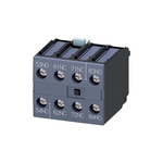 Siemens Auxiliary Contact, 4 Contact, 2NC + 2NO, Snap-On, SIRIUS