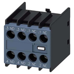Siemens Auxiliary Contact, 4 Contact, 2NC + 2NO, Snap-On, SIRIUS