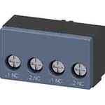 Siemens Auxiliary Contact, 2 Contact, 2NC, Front Mount, SIRIUS