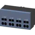 Siemens Auxiliary Contact, 2 Contact, 1NC + 1NO, Front Mount, SIRIUS