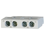 Omron Auxiliary Contact Block, 2 Contact, 1NC + 1NO