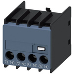 Siemens Auxiliary Switch Block, 2 Contact, 2NC, Snap-On Mounting, SIRIUS