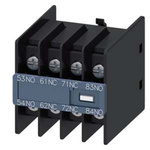 Siemens Auxiliary Switch Block, 4 Contact, 2NO + 2NC, Snap-On Mounting, SIRIUS