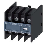 Siemens Auxiliary Switch Block, 4 Contact, 4NO, Snap-On Mounting, SIRIUS