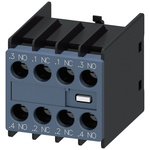 Siemens Auxiliary Switch Block, 4 Contact, 2NO + 2NC, Snap-On Mounting, SIRIUS