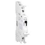 Schneider Electric Auxiliary Contact, 2 Contact, 2 C/O, Clip-On, Acti9