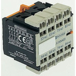 Schneider Electric Auxiliary Contact, 2 Contact, 1NC + 1NO, Front Mount