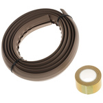 RS PRO Cable Cover, 7.4mm (Inside dia.), 25.4 mm x 1.83m, Brown