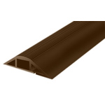RS PRO Cable Cover, 19 x 10.9mm (Inside dia.), 66 mm x 1m, Brown