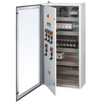ABB SR/SRN Series Steel RAL 7035 Glazed Door, 800mm H, 1m W, 1m L for Use with Enclosure