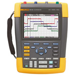 Fluke 190 ScopeMeter Handheld Oscilloscope, 500MHz, 4 Channels With RS Calibration