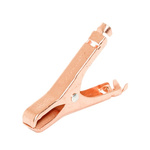 Mueller Electric Crocodile Clip, Copper-Plated Steel Contact, 50A